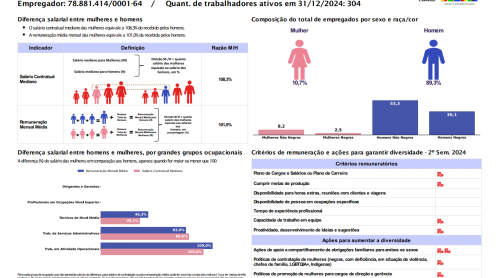 Relatório de Transparência e Igualdade Salarial de Mulheres e Homens